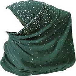 Premium Pearl Stone Hijab Orna|Stylish Party Wear for Women