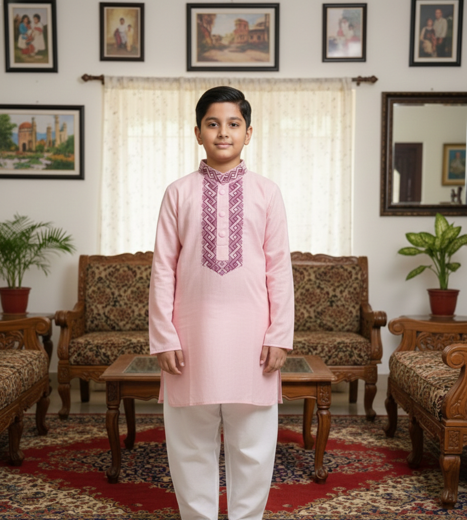 Boys Punjabi – Premium Embroidered | Orbit Fashion House Boys Punjabi - Premium Embroidered - Image 2
